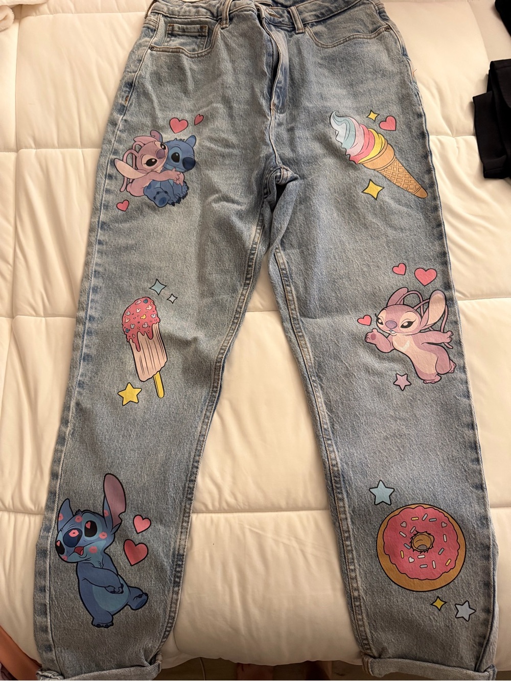 Her Universe Light Blue denim stitch jeans mom jeans size 7